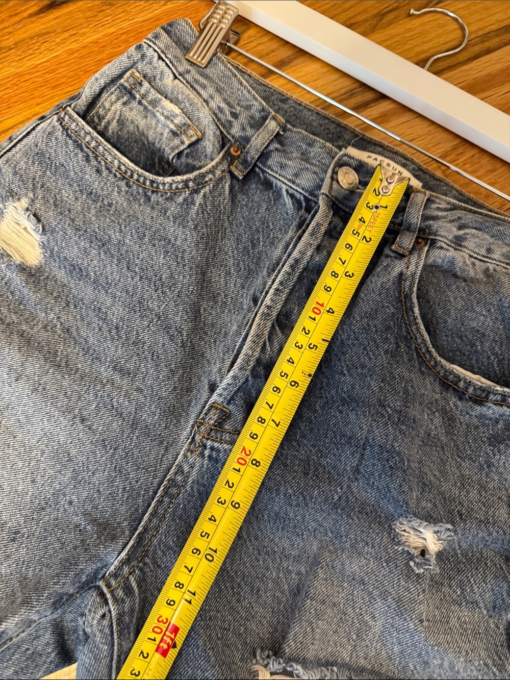 PacSun Distressed Light Blue Dad Jeans size 27 - Picture 11 of 14